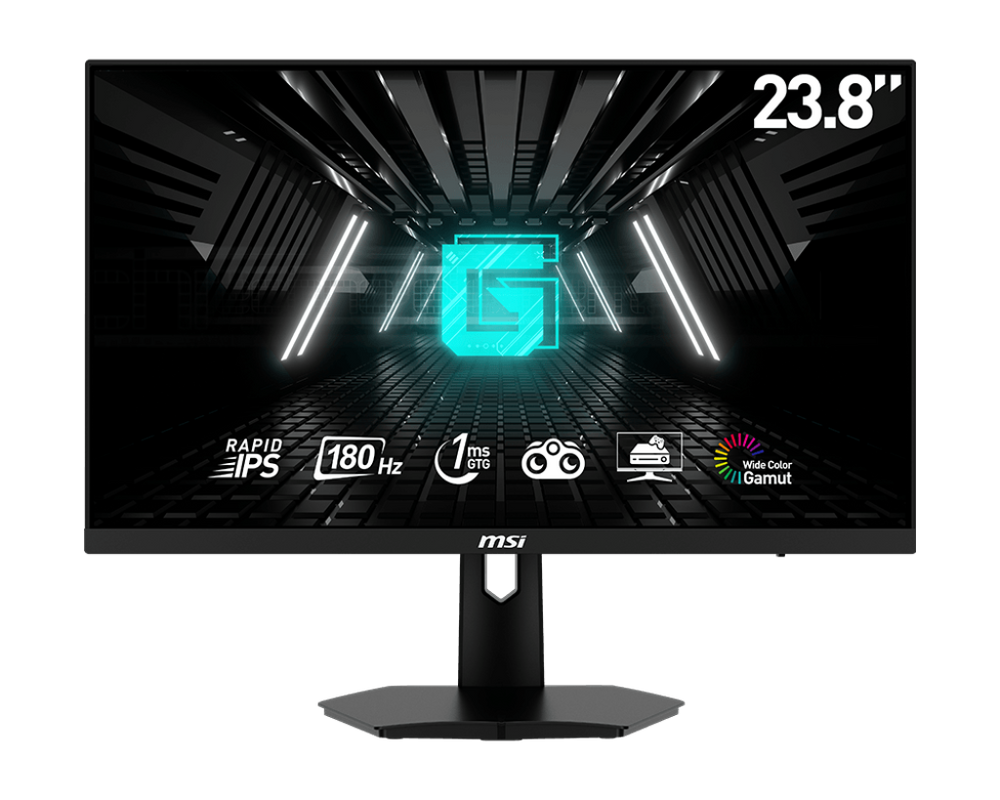 MSI G244F E2 – 24" FHD Rapid IPS Gaming Monitor, 180Hz, 1ms, Adaptive-Sync
