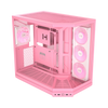 Hyte Y50 (E-ATX) Mid Tower Cabinet Strawberry Milk with 4 ARGB Fans View 1