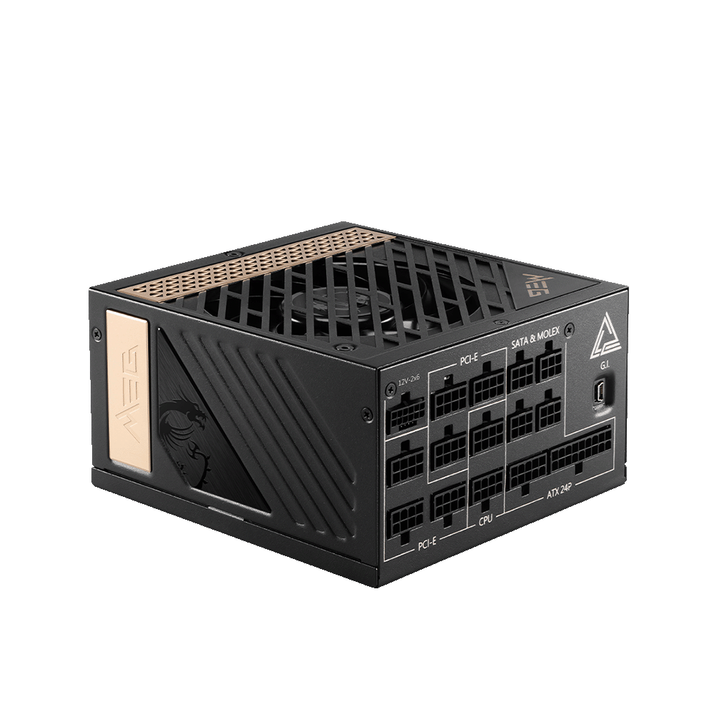 MEG Ai1300P PCIE5 1300 Watts 80 Plus Platinum Fully Modular