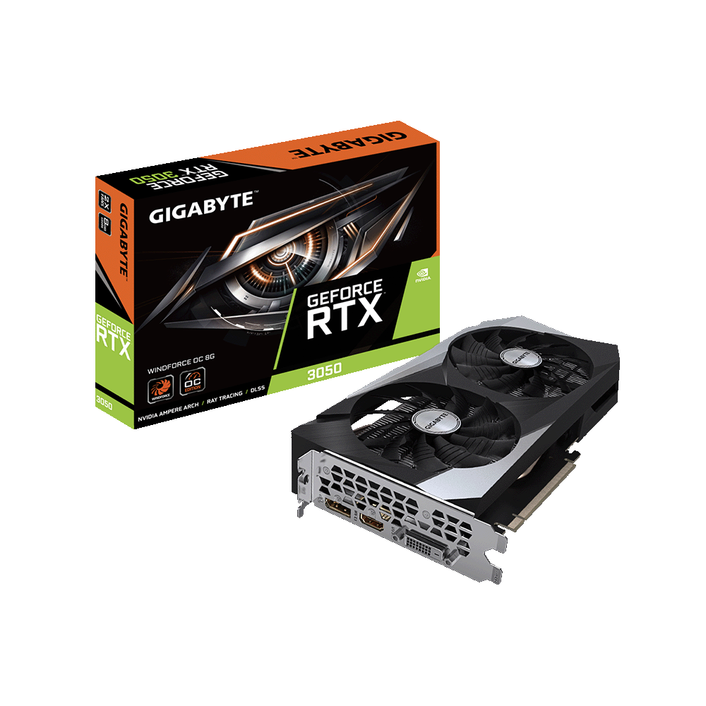 RTX 3050 WINDFORCE OC DUAL FAN 8 GB DDR6