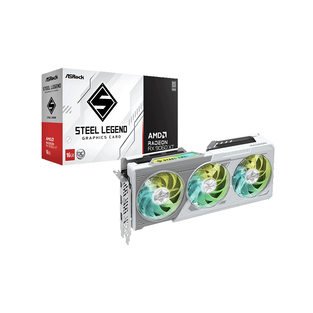 RX 9060 XT Steel Legend 16GB OC White