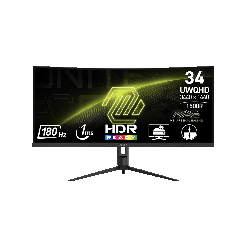 MSI MAG342CQR E2 – 34” UWQHD Curved Gaming Monitor