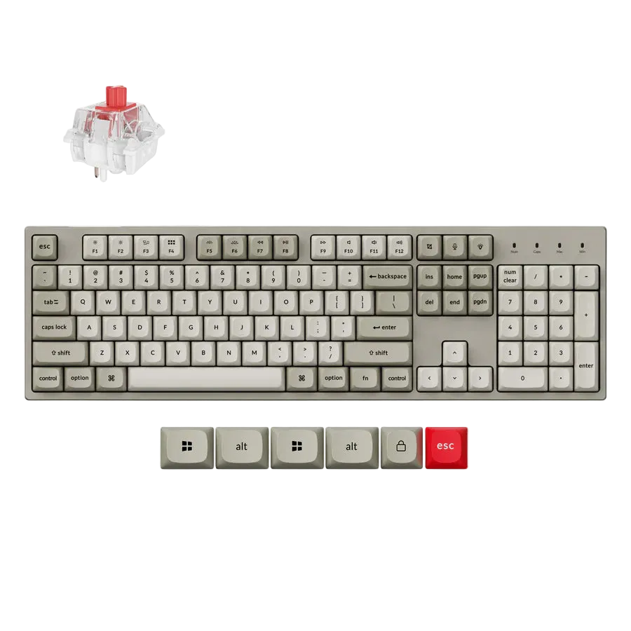 Keychron C2 Pro 8K QMK  Wired Mechanical Keyboard