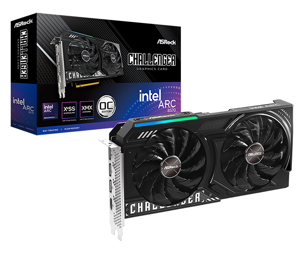 Intel Arc B570 Challenger 10GB GDDR6 Dual Fan