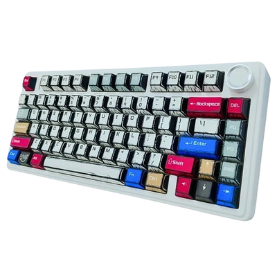 AULA F75 75% Wireless Trio Mode Mechanical Gaming Keyboard With Knob | Comic Keycap, Reaper Switch