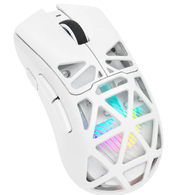 AULA SC620 Tri-Mode Wireless Ergonomic Gaming Mouse – 12,000 DPI, 1000Hz & RGB White