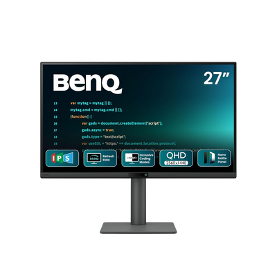 BenQ RD270Q 27-inch QHD IPS 144Hz Programming Monitor | USB-C 65W