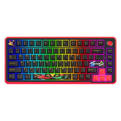 Cosmic Byte Arcturus 75 Tri-Mode Gasket Hot Swappable Mechanical Switch Keyboard (Black Red)