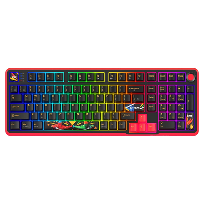 Cosmic Byte Arcturus 98 Tri-Mode Gasket Hot Swappable Mechanical Switch Keyboard (Black Red)
