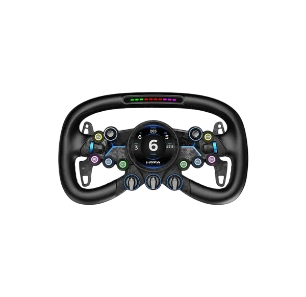MOZA Vision GS Steering Wheel – 310mm, 2.85" HD Touchscreen, 72 Programmable Inputs