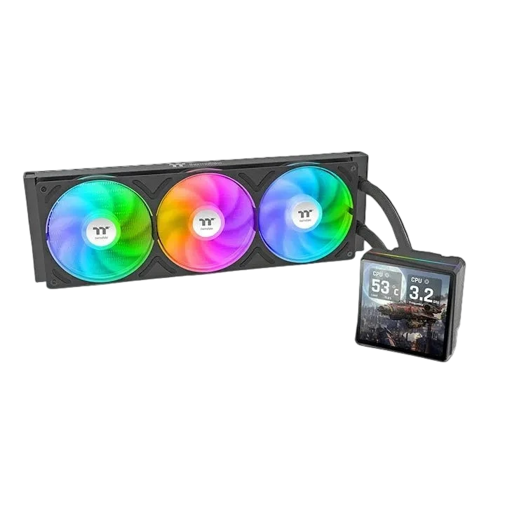 Thermaltake TH360 V3 Ultra ARGB Sync 360mm AIO Liquid CPU Cooler with 3.95" LCD