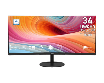 MSI PRO MP341CQ E12 34-inch UWQHD Curved Monitor