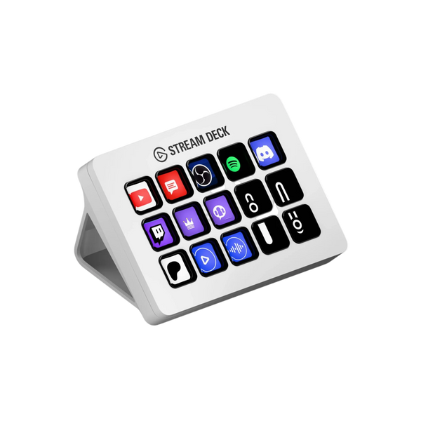 Elgato Stream Deck 15-Key Customizable LCD Control Pad – White