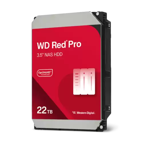Western Digital WD Red Pro 22TB NAS Internal Hard Drive | 3.5-inch | SATA 6Gb/s | 7200 RPM